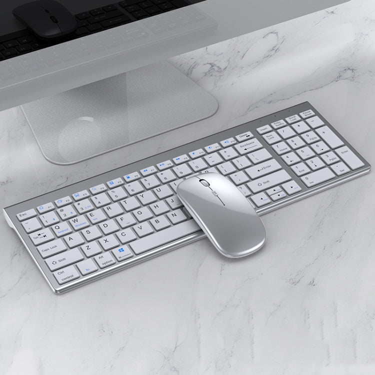 109 Conjunto de mouse de teclado inalámbrico Bluetooth de tres modos, Three-mode Keyboard Mouse Set