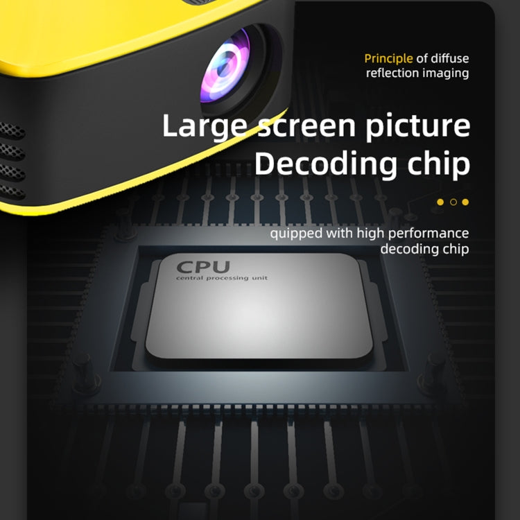 T20 320x240 400 lúmenes Proyector portátil de cine en casa LED HD Digital, versión ordinaria, US Plug, Basic Version