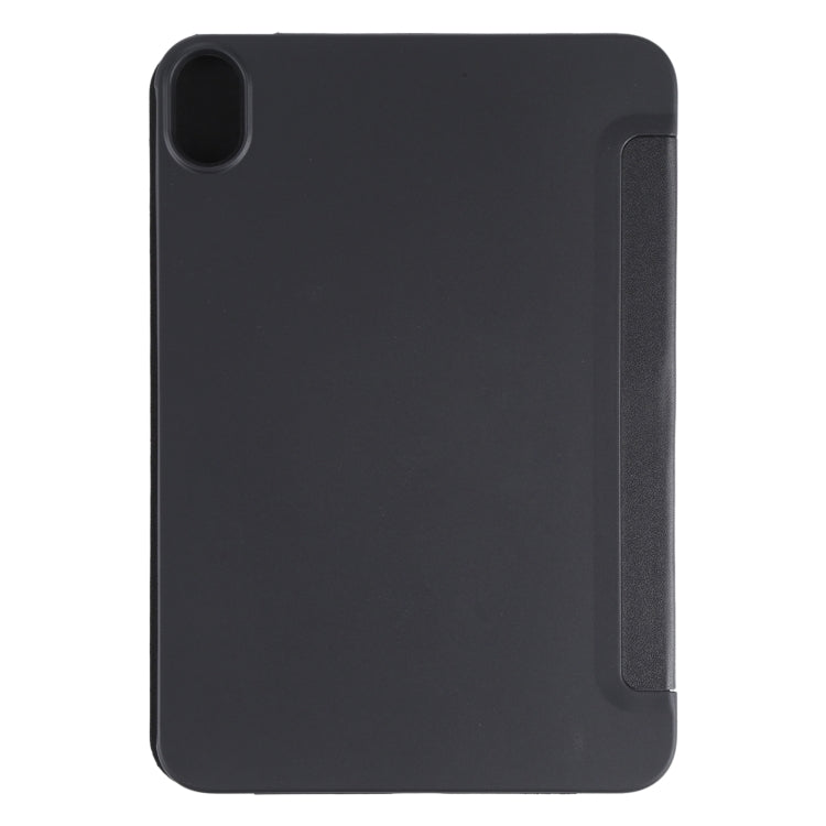 Estuche de cuero para tableta con tapa horizontal a prueba de golpes GEBEI con soporte de tres pliegues, For iPad mini 2024 / mini 6