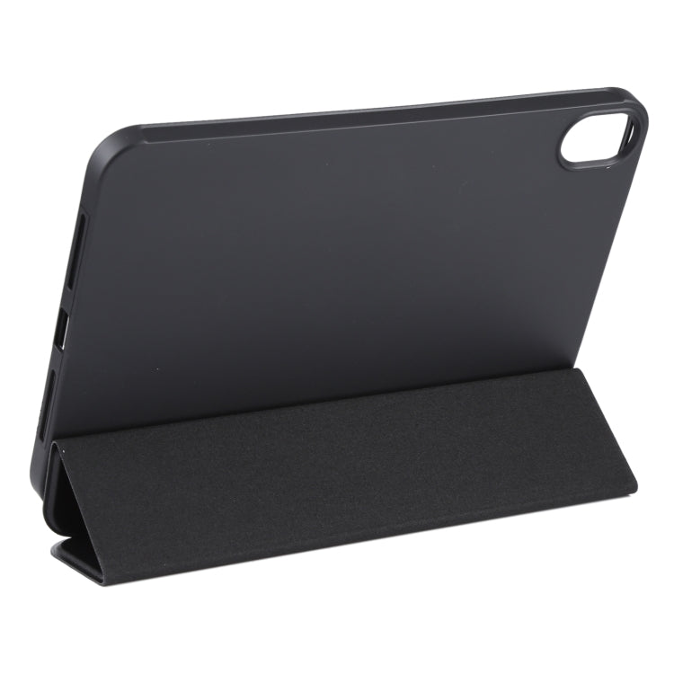 Estuche de cuero para tableta con tapa horizontal a prueba de golpes GEBEI con soporte de tres pliegues, For iPad mini 2024 / mini 6