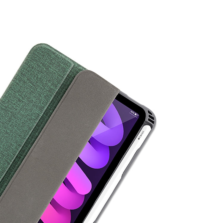 Funda de cuero para tableta con tapa horizontal y textura de patrón de tela de la serie Mutural YASHI, For iPad mini 6 / mini 2024, For iPad mini 6