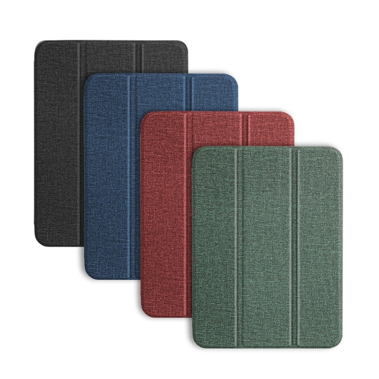 Funda de cuero para tableta con tapa horizontal y textura de patrón de tela de la serie Mutural YASHI, For iPad mini 6 / mini 2024, For iPad mini 6
