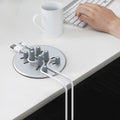 R-JUST BJ15 Aleación de aluminio Ajustable Magnético Multifunción Disco de datos Cable de almacenamiento Base fija Teléfono móvil Soporte para computadora portátil