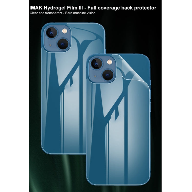 2 protectores traseros de película de hidrogel de pantalla completa curvada IMAK, For iPhone 13, For iPhone 13 mini, For iPhone 13 Pro, For iPhone 13 Pro Max