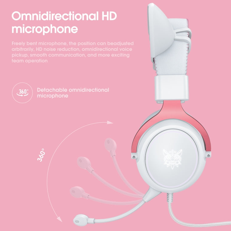 ONIKUMA X10 Car Ear LED Light Auriculares para juegos ajustables con micrófono
