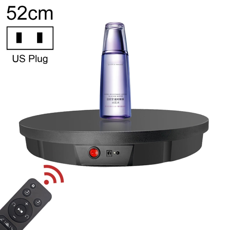 Tocadiscos giratorio eléctrico con Control remoto de 52cm, soporte de exhibición, accesorios de grabación de vídeo, tocadiscos, enchufe de alimentación, 52cm, Plug-in Power,US Plug, 52cm, Plug-in Power,EU Plug, 52cm, Plug-in Power,AU Plug              ...