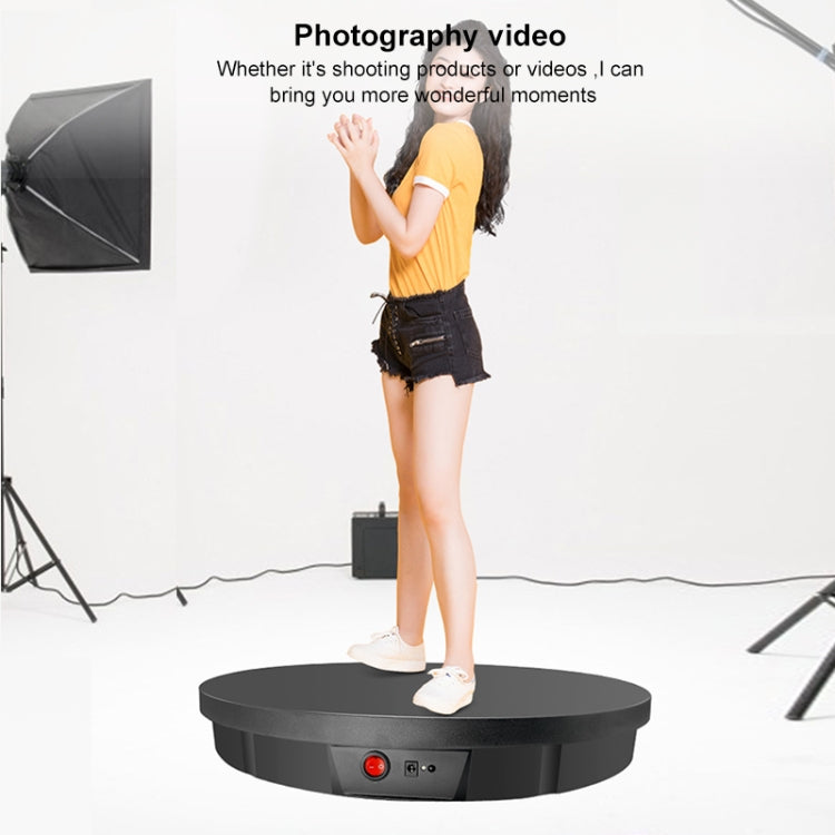 Tocadiscos giratorio eléctrico con Control remoto de 52cm, soporte de exhibición, accesorios de grabación de vídeo, tocadiscos, enchufe de alimentación, 52cm, Plug-in Power,US Plug, 52cm, Plug-in Power,EU Plug, 52cm, Plug-in Power,AU Plug              ...
