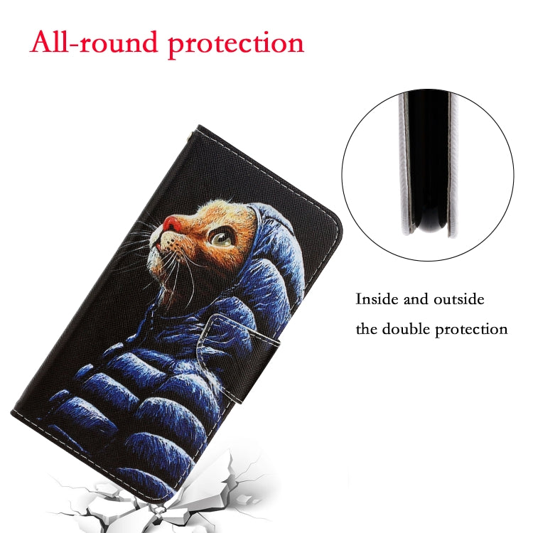 Estuche de cuero de PU con tapa horizontal de dibujo en color 3D con soporte y ranuras para tarjetas y billetera, For iPhone SE 2022 / SE 2020 / 8 / 7