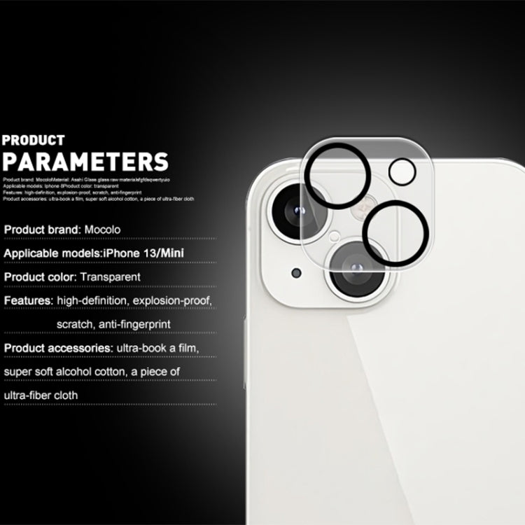 Película de vidrio templado para lente de cámara trasera mocolo 2.5D 9H, For iPhone 13, For iPhone 13 Pro Max