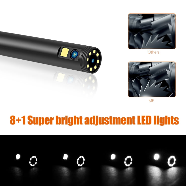 F300 5.5mm IP68 Watweproof HD Cámaras duales Endoscopio digital, 2m Hard Cable, 5m Hard Cable, 10m Hard Cable