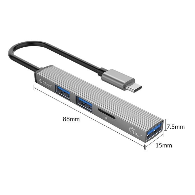 Estación de acoplamiento ORICO AH-12F 4 en 1 Tipo-C / USB-C a HUB USB 3.0, AH-12F