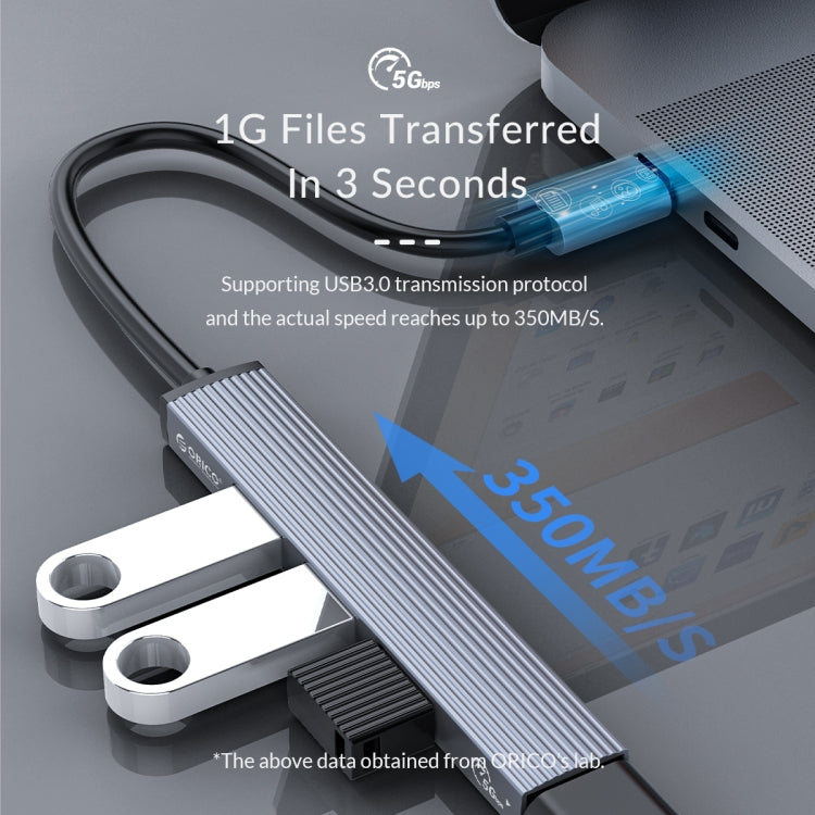 Estación de acoplamiento ORICO AH-12F 4 en 1 Tipo-C / USB-C a HUB USB 3.0, AH-12F