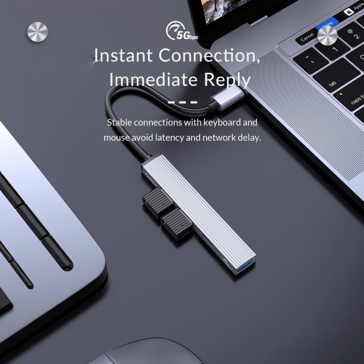 Estación de acoplamiento ORICO AH-12F 4 en 1 Tipo-C / USB-C a HUB USB 3.0, AH-12F