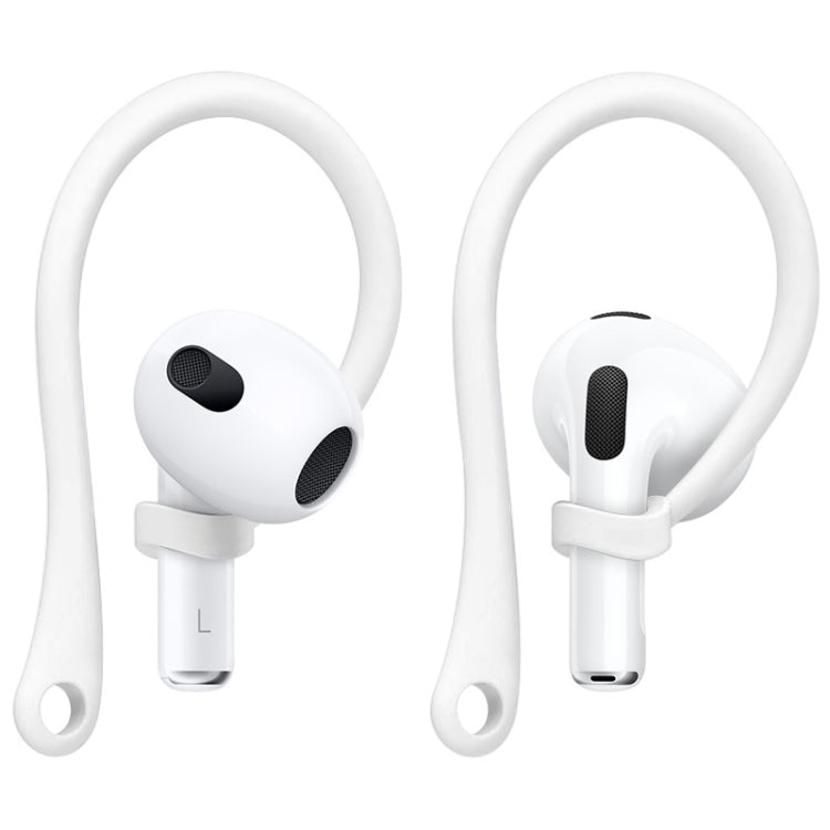 1 par de auriculares inalámbricos imak, cordón antipérdida de silicona, gancho para la oreja, For AirPods 3