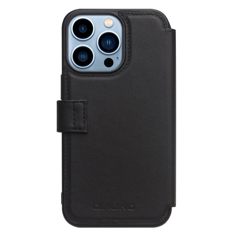 QIALINO Estuche de cuero para teléfono con hebilla magnética y ranura para tarjeta, For iPhone 13 Pro Max, For iPhone 13 Pro, For iPhone 13, For iPhone 13 mini