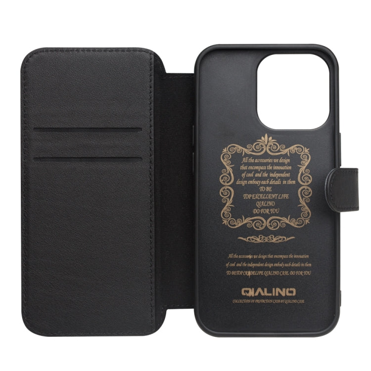 QIALINO Estuche de cuero para teléfono con hebilla magnética y ranura para tarjeta, For iPhone 13 Pro Max, For iPhone 13 Pro, For iPhone 13, For iPhone 13 mini