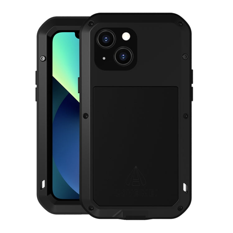 LOVE MEI Metal a prueba de golpes impermeable a prueba de polvo funda protectora para teléfono, For iPhone 13 mini, For iPhone 13, For iPhone 13 Pro, For iPhone 13 Pro Max