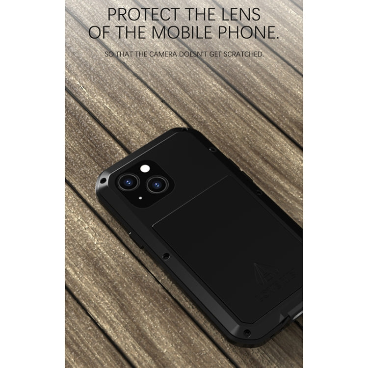 LOVE MEI Metal a prueba de golpes impermeable a prueba de polvo funda protectora para teléfono, For iPhone 13 mini, For iPhone 13, For iPhone 13 Pro, For iPhone 13 Pro Max