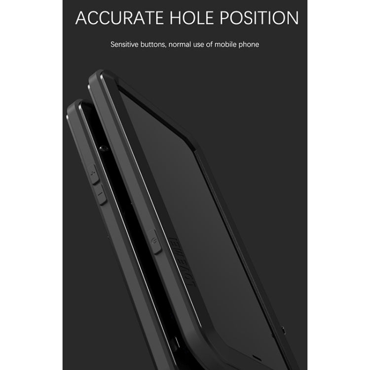 LOVE MEI Metal a prueba de golpes impermeable a prueba de polvo funda protectora para teléfono, For iPhone 13 mini, For iPhone 13, For iPhone 13 Pro, For iPhone 13 Pro Max