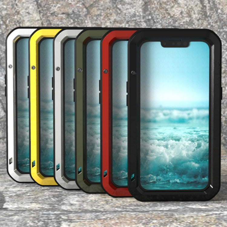 LOVE MEI Metal a prueba de golpes impermeable a prueba de polvo funda protectora para teléfono, For iPhone 13 mini, For iPhone 13, For iPhone 13 Pro, For iPhone 13 Pro Max