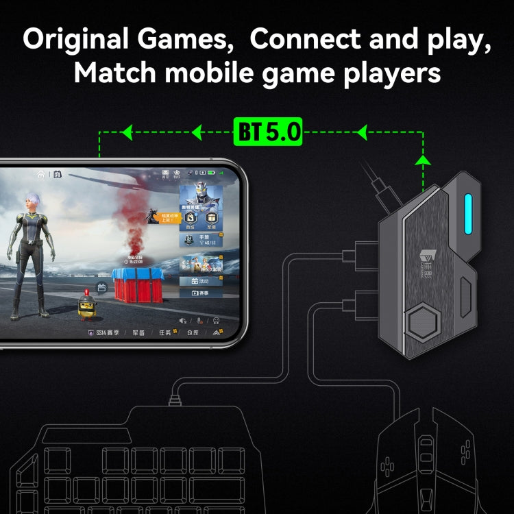 GAMWING MixSE Bluetooth 5.0 teclado ratón convertidor juego de disparos herramienta auxiliar, Mix SE1