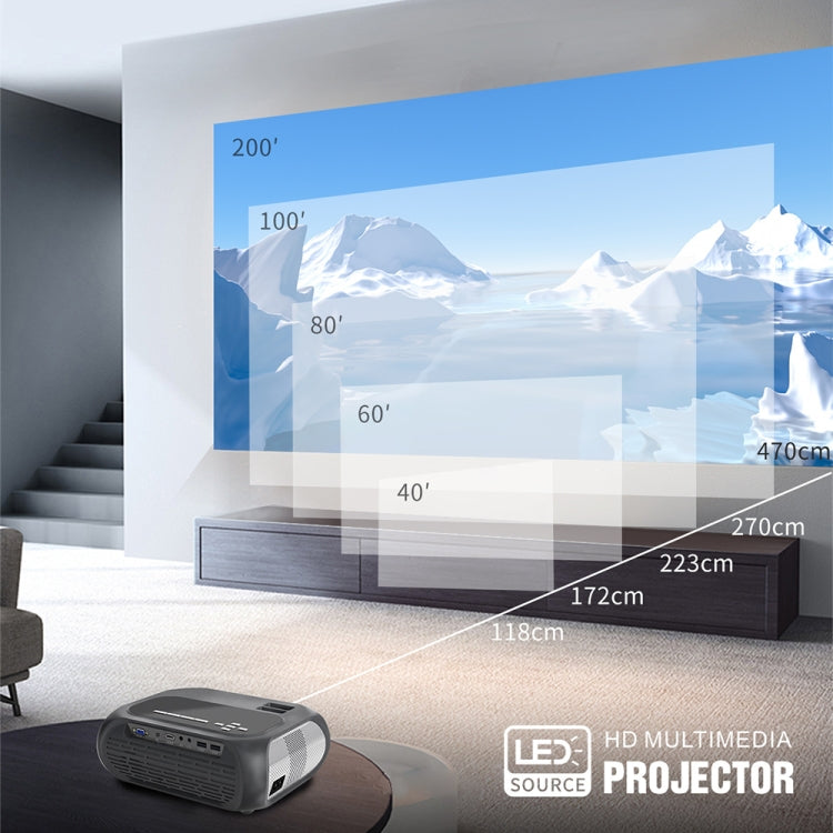 T7 1920x1080P 200 ANSI Portable Home Theater LED HD Proyector digital, misma versión de pantalla,, Same Screen Version, EU Plug, Same Screen Version, UK Plug, Same Screen Version, AU Plug