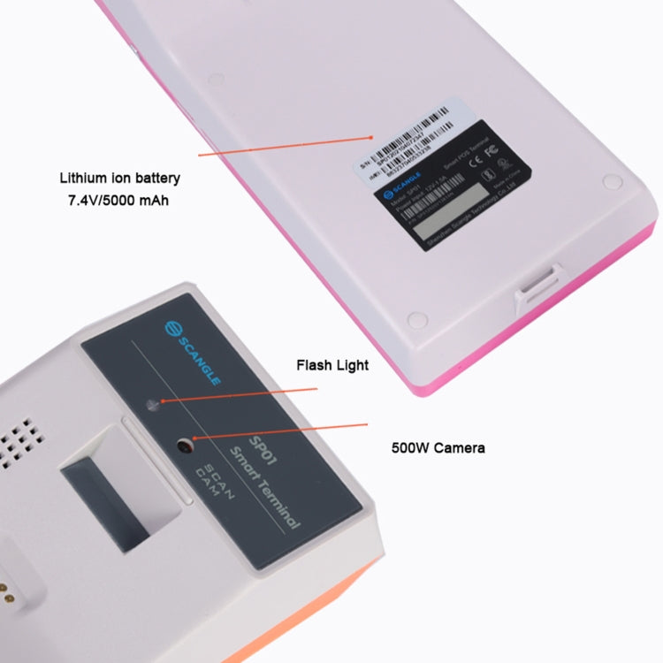 SGT-SP01 Impresora de recibos POS portátil con pantalla HD de 5,5 pulgadas, versión básica,, EU Plug, US Plug, UK Plug, AU Plug