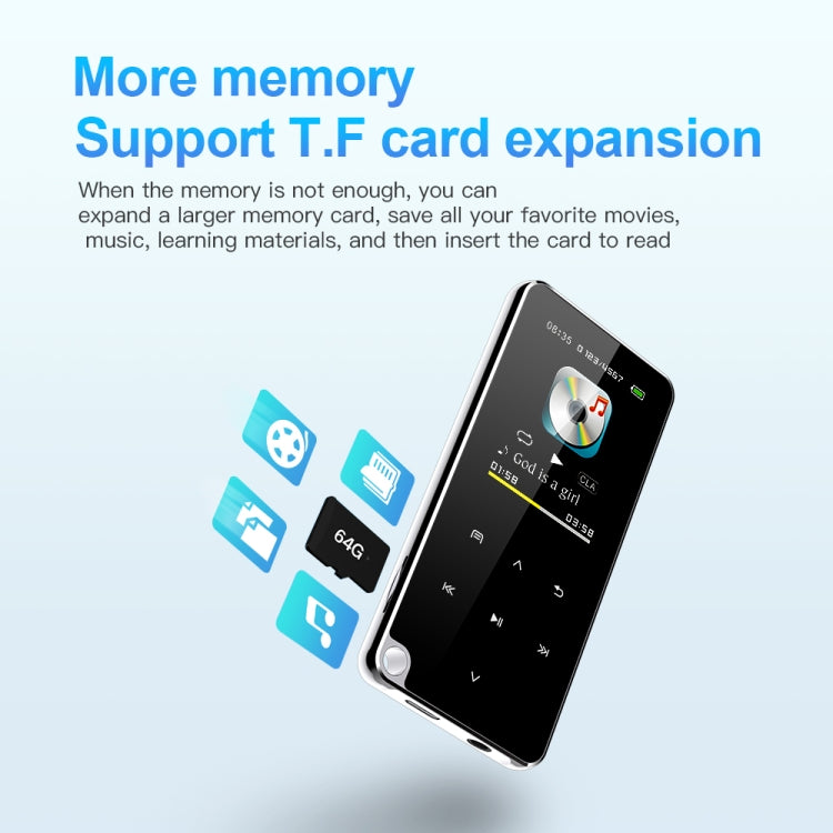 Reproductor de MP3 Bluetooth portátil multifuncional M25, 4GB, 8GB, 16GB, 32GB, 64GB