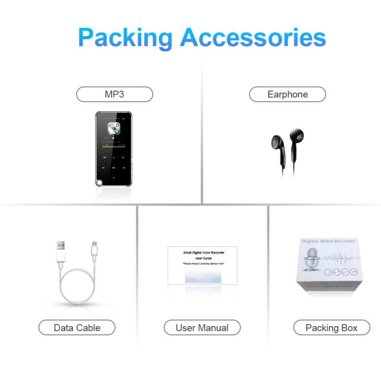 Reproductor de MP3 Bluetooth portátil multifuncional M25, 4GB, 8GB, 16GB, 32GB, 64GB