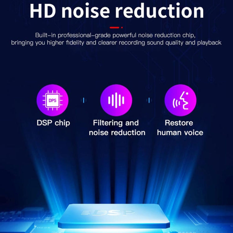 Q37 Grabadora de voz HD inteligente con reducción de ruido, 4GB, 8GB, 16GB, 32GB