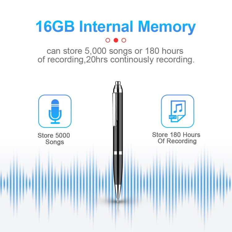 Bolígrafo de grabación con reducción de ruido digital HD inteligente Q90, 4GB, 8GB, 16GB, 32GB