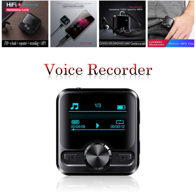 M9 AI Inteligente de alta definición Reducción de ruido Grabadora de control de voz Ebook Bluetooth Reproductor de MP3, 4GB, 8GB, 16GB, 32GB