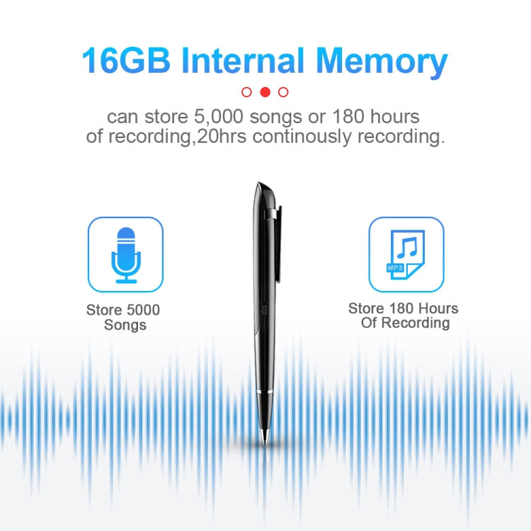 Q9 AI Inteligente de alta definición Reducción de ruido Conferencia Grabación Pluma Grabadora de control de voz, 4GB, 8GB, 16GB, 32GB