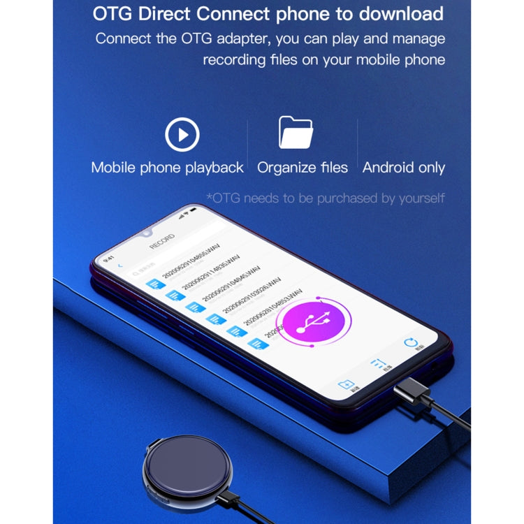 Grabadora inteligente de control de voz con reducción de ruido de alta definición Q39 AI, 4GB, 8GB, 16GB, 32GB