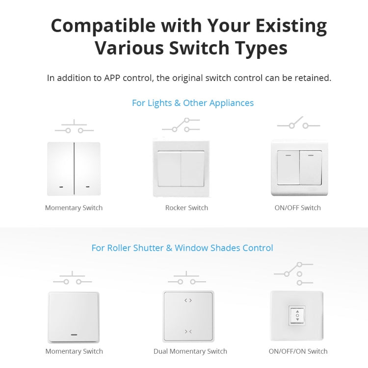 Módulo de interruptor inteligente WiFi con control de dos vías Sonoff DUALR3, DUALR3