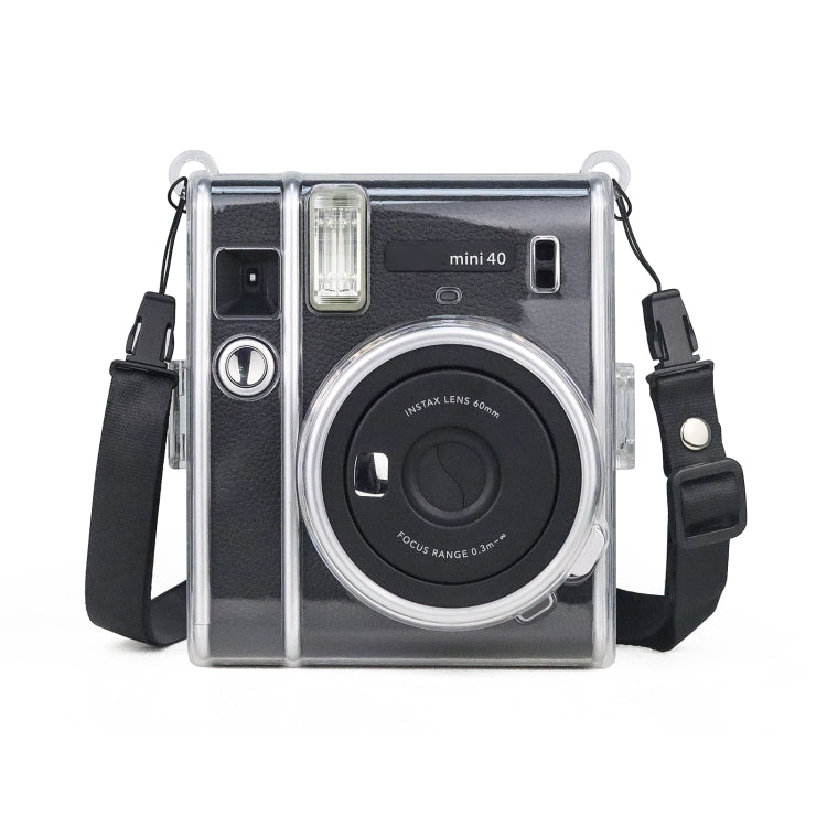 Estuche protector de cristal con correa, For FUJIFILM Instax mini 40, For FUJIFILM Instax mini 7+