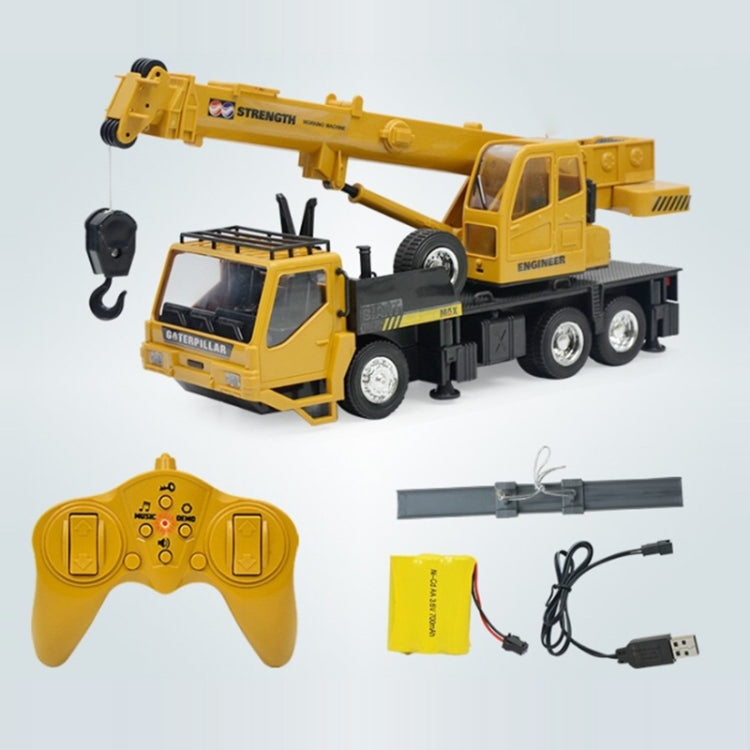 MoFun 2.4G Vehículo de ingeniería de simulación de control remoto de 10 canales, Crane, Dump Truck, Mixer Truck