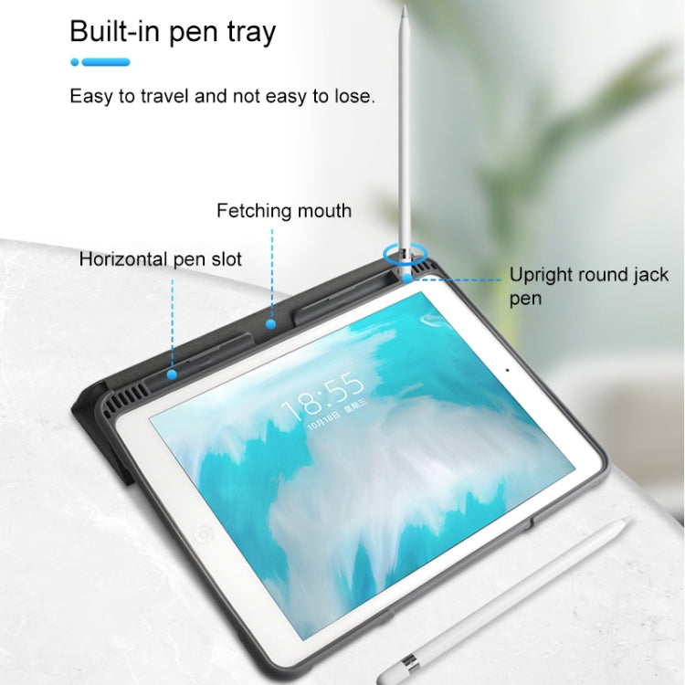 Mutural Horizontal Flip PC + TPU + PU Funda de cuero con soporte y ranura para bolígrafo, For iPad 10.2, For iPad 9.7, For iPad Pro 10.5, For iPad Pro 11 inch (2018)