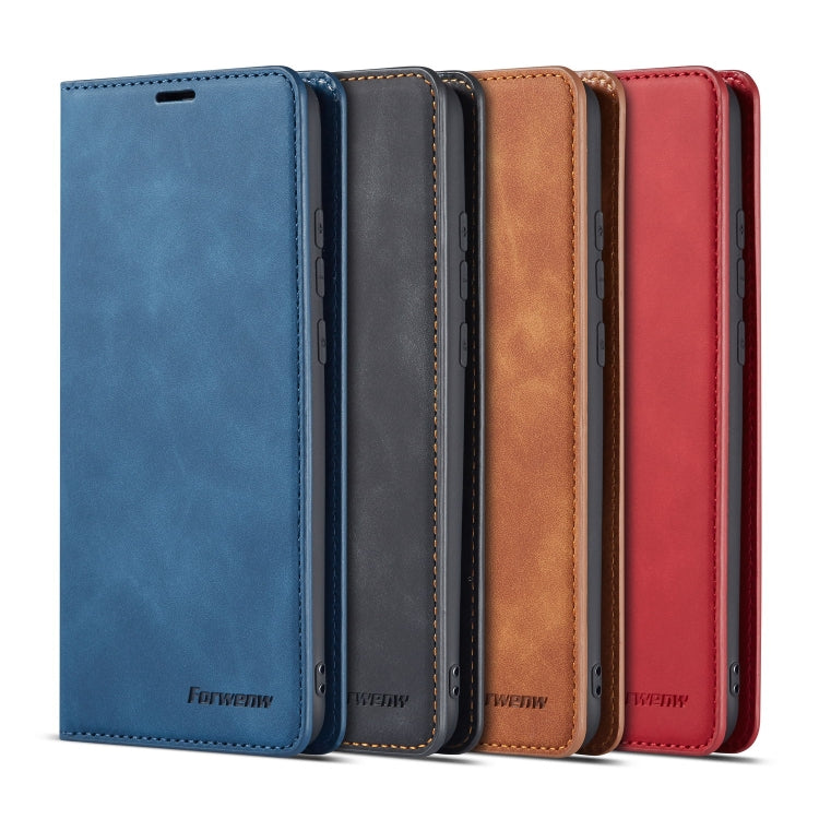 Forwenw Dream Series Oil Edge Fuerte magnetismo Funda de cuero con tapa horizontal con soporte y ranuras para tarjetas y billetera y marco de fotos, For Huawei P Smart+ (2019), For Huawei Mate 20, For Huawei Mate 20 Pro, For Huawei Mate 20 Lite        ...