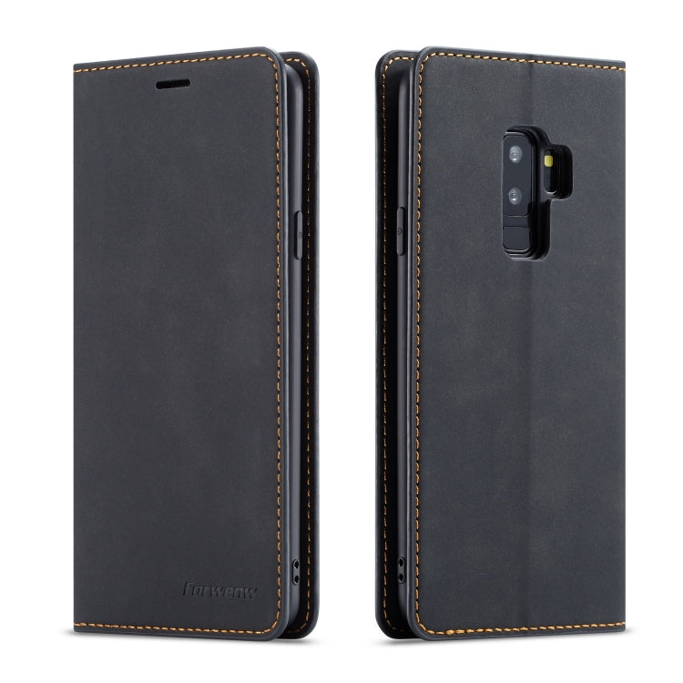 Forwenw Dream Series Oil Edge Fuerte magnetismo Funda de cuero con tapa horizontal con soporte y ranuras para tarjetas y billetera y marco de fotos, For Galaxy S9+, For Galaxy S10, For Galaxy S10+, For Galaxy S10e, For iPhone 6s / 6                    ...