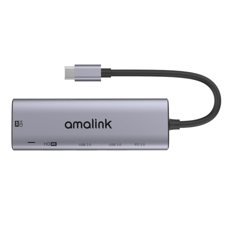 amalink 95126 Type-C / USB-C a Dual HDMI + 2 puertos USB + PD 3.0 HUB multifunción, 95126