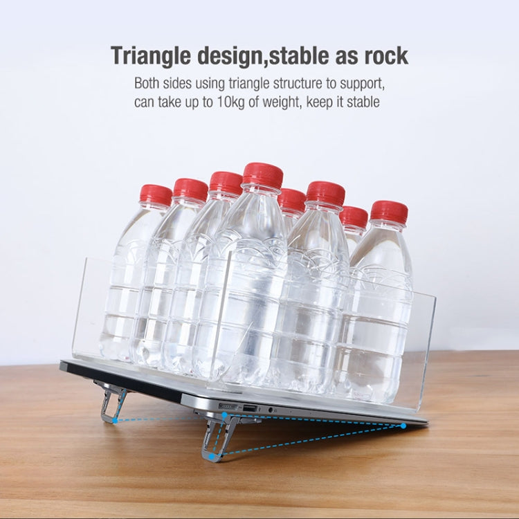 Soporte para computadora portátil de aleación de zinc ajustable de tres velocidades NILLKIN Bolster Plus Sticky