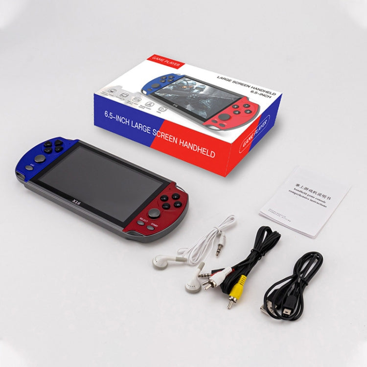 Consola de juegos portátil clásica con pantalla de 6,5 pulgadas X16 con memoria de 8GB, X16 8GB 6.5 inch