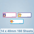 Papel de etiqueta de impresión térmica para NiiMbot D101 / D11, 14 x 40mm 160 Sheets Easy Day, 14 x 40mm 160 Sheets Animals, 14 x 40mm 160 Sheets Cute Animals, 14 x 40mm 160 Sheets Cute Baby, 14 x 40mm 160 Sheets Arrow Direction