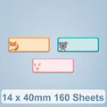 Papel de etiqueta de impresión térmica para NiiMbot D101 / D11, 14 x 40mm 160 Sheets Easy Day, 14 x 40mm 160 Sheets Animals, 14 x 40mm 160 Sheets Cute Animals, 14 x 40mm 160 Sheets Cute Baby, 14 x 40mm 160 Sheets Arrow Direction