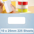 Etiquetas engomadas térmicas del papel de etiqueta de la impresión para NiiMbot D101/D11, 10 x 25mm 225 Sheets White, 14 x 25mm 240 Sheets White, 10 x 25mm 240 Sheets Yellow, 14 x 25mm 240 Sheets Yellow, 10 x 25mm 240 Sheets Red, 14 x 25mm 240 Sheets Red