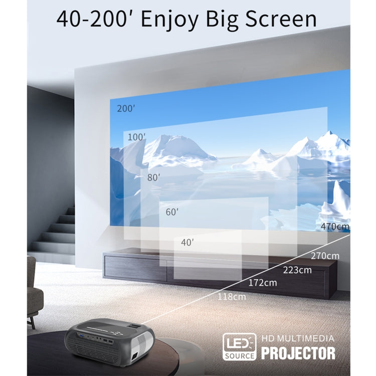 T7i 720P 200 ANSI Home Theater LED HD Proyector digital, misma versión de pantalla,, Same Screen Version,US Plug, Same Screen Version,EU Plug, Same Screen Version,UK Plug, Same Screen Version,AU Plug
