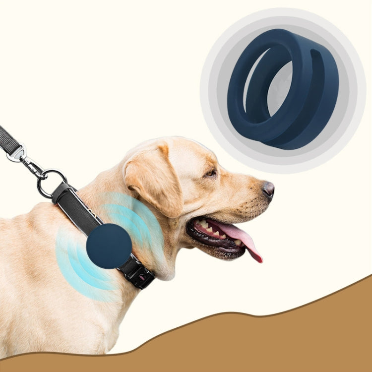 Funda de silicona a prueba de golpes antiarañazos para collar de mascotas para AirTag, 35.9x35.9x19.2mm, 34.1x34.1x18.2mm, 34.1x34.1x17.2mm
