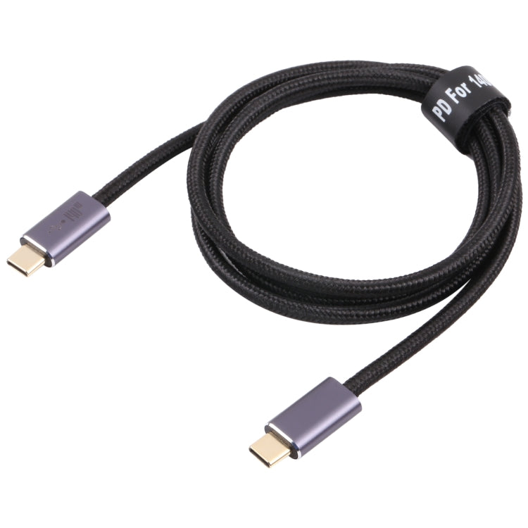 Cable de datos trenzado USB-C/tipo C macho a USB-C/tipo C macho de 140 W, 1m, 1.5m, 2m