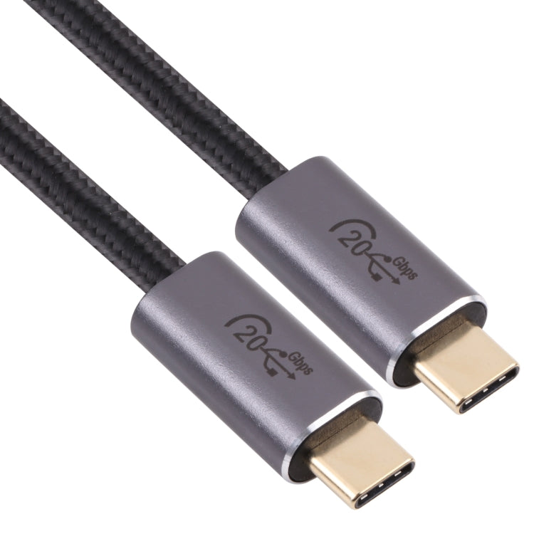 Cable de datos trenzado USB-C/tipo C macho a USB-C/tipo C macho de 20 Gbps, 0.5m, 1m, 1.5m, 2m, 3m